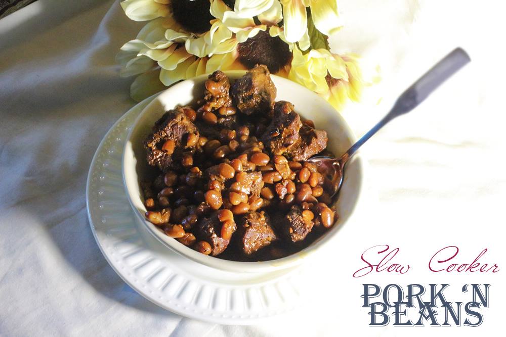 slow cooker pork & beans – real flavor real fast