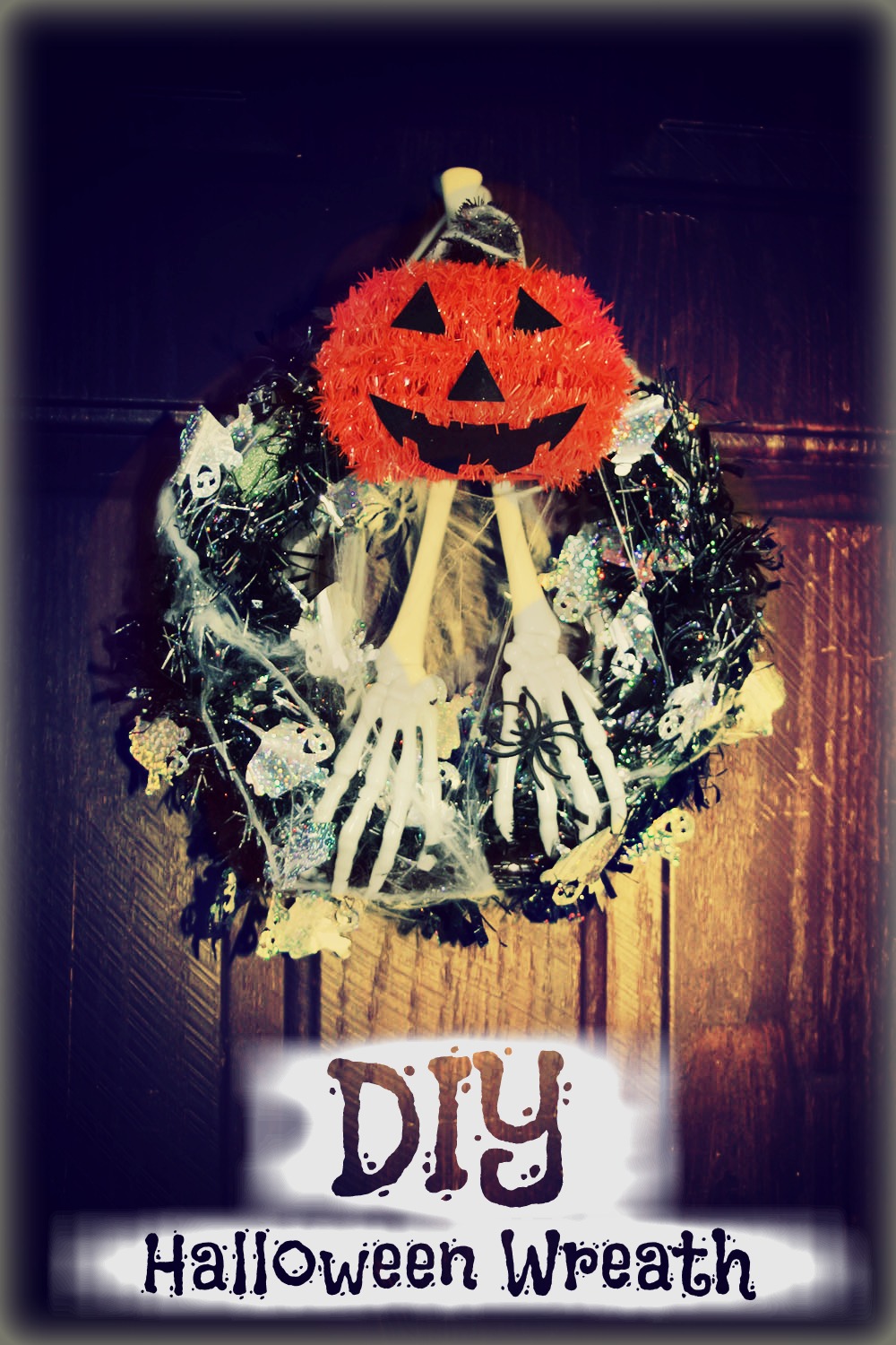 how to make a halloween wreath – dollar tree craft