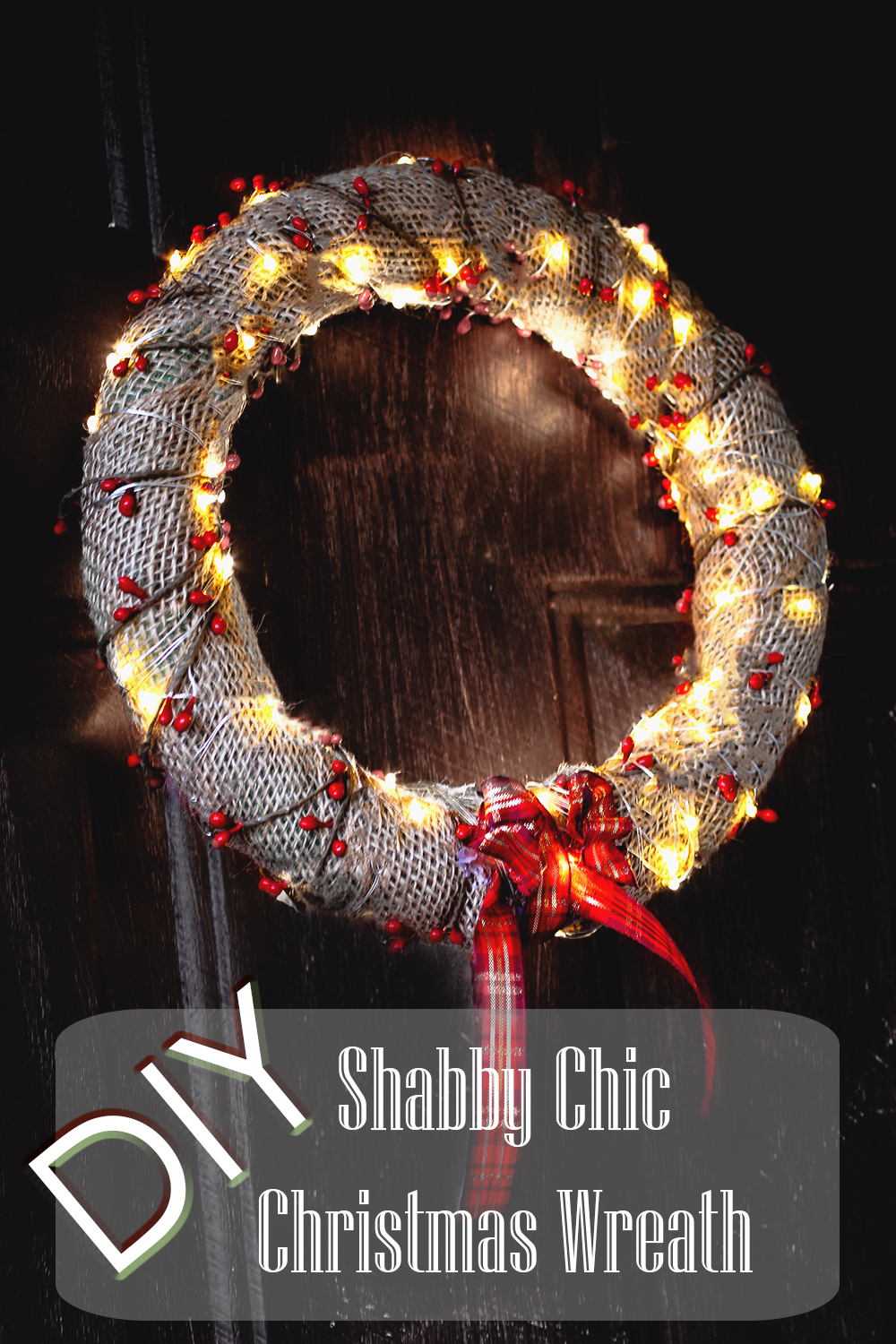 shabby chic christmas wreath diy