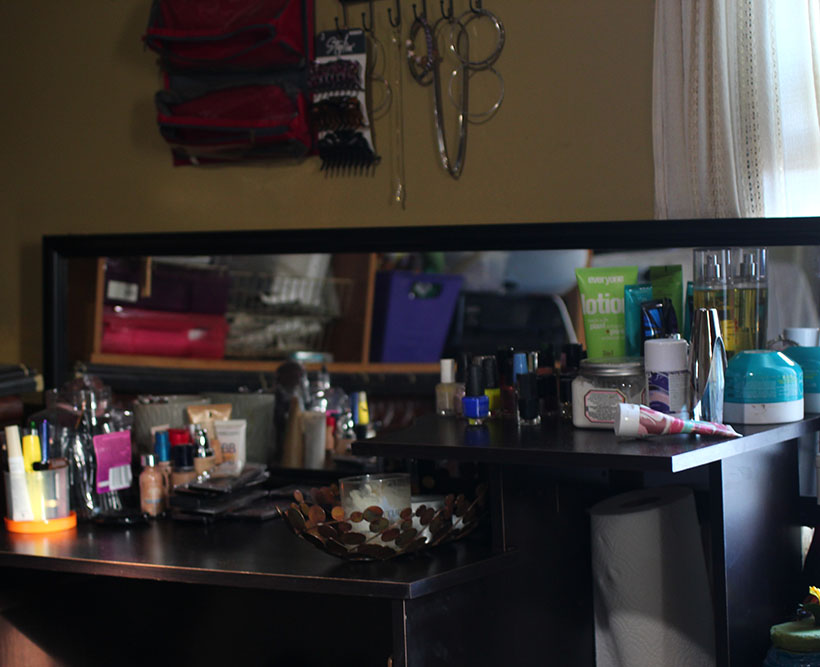 Using Vanity As Computer Desk DIY Desk Vanity Project - With a Splash of Color