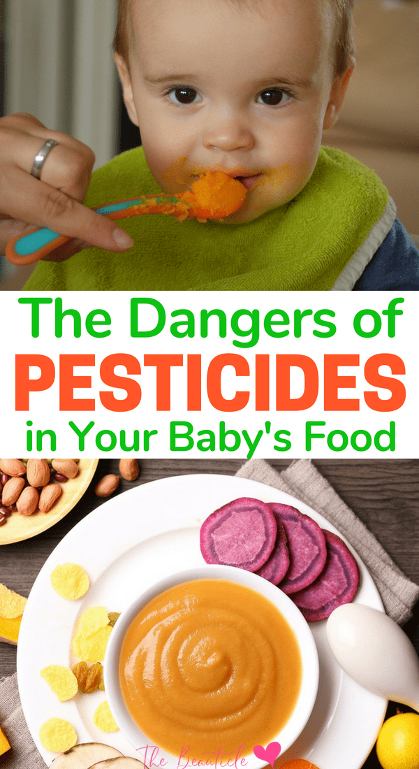 do you know all the dangers possibly creeping around as pesticides in baby food? protect your family from these health risks b learning about the pesticides in food, why you should go organic and the food on the clean list that are ok to buy without worry