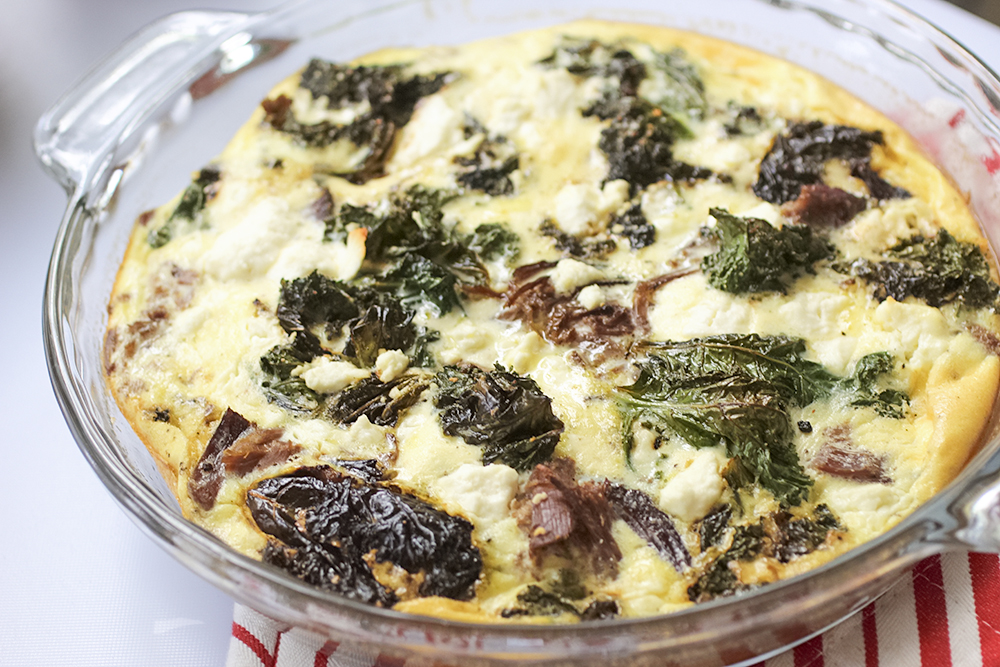 keto beef & kale frittata