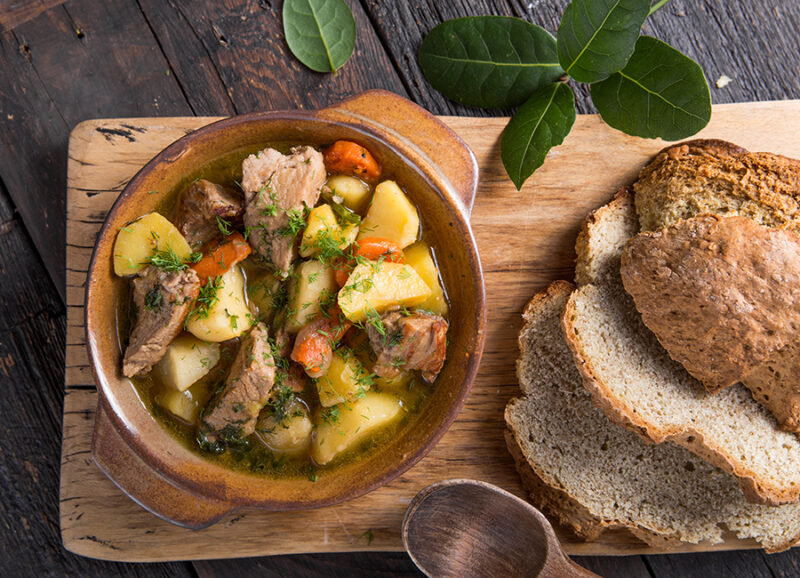 Irish Soda Bread with Dublin Coddle