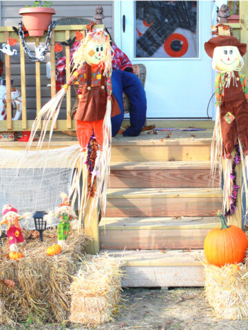 Easy and Affordable DIY Fall Halloween Porch Decor