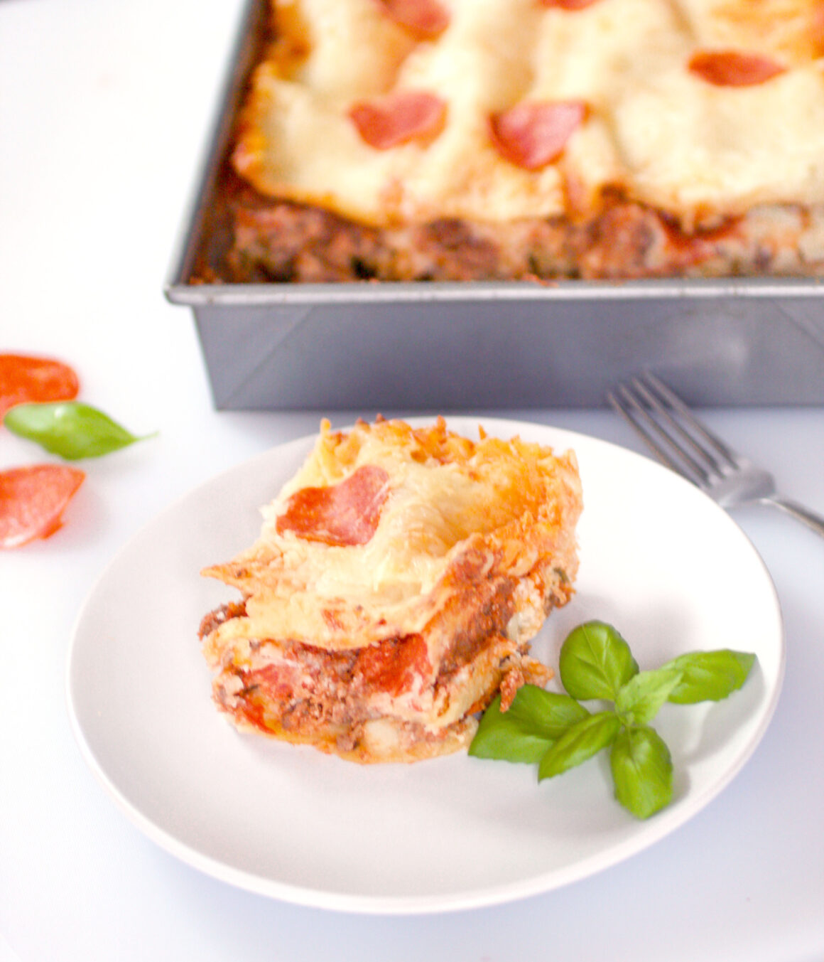 Pepperoni Pizza Lasagna