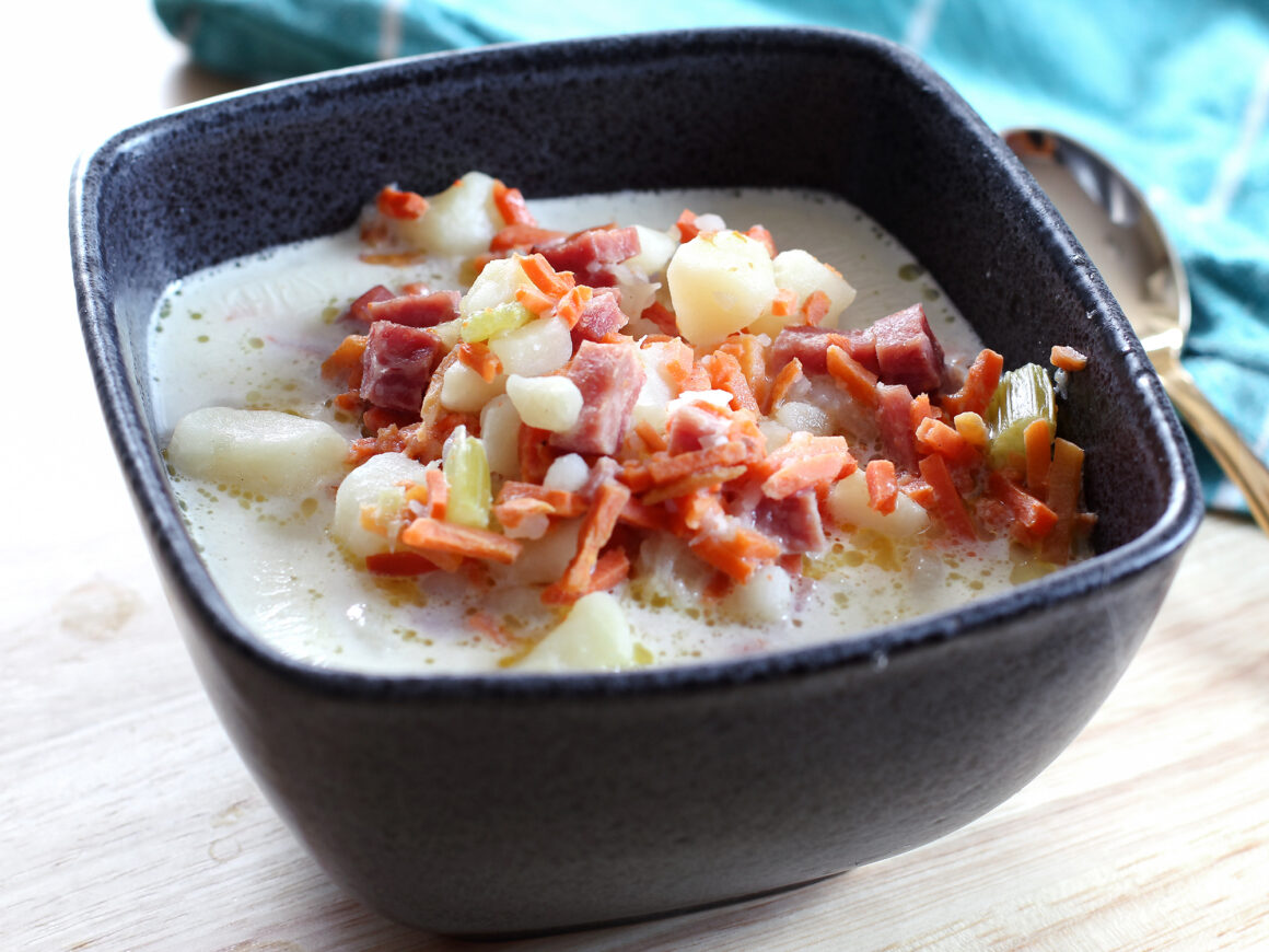 instant pot ham and potato soup