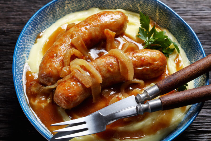 Irish Bangers and mash