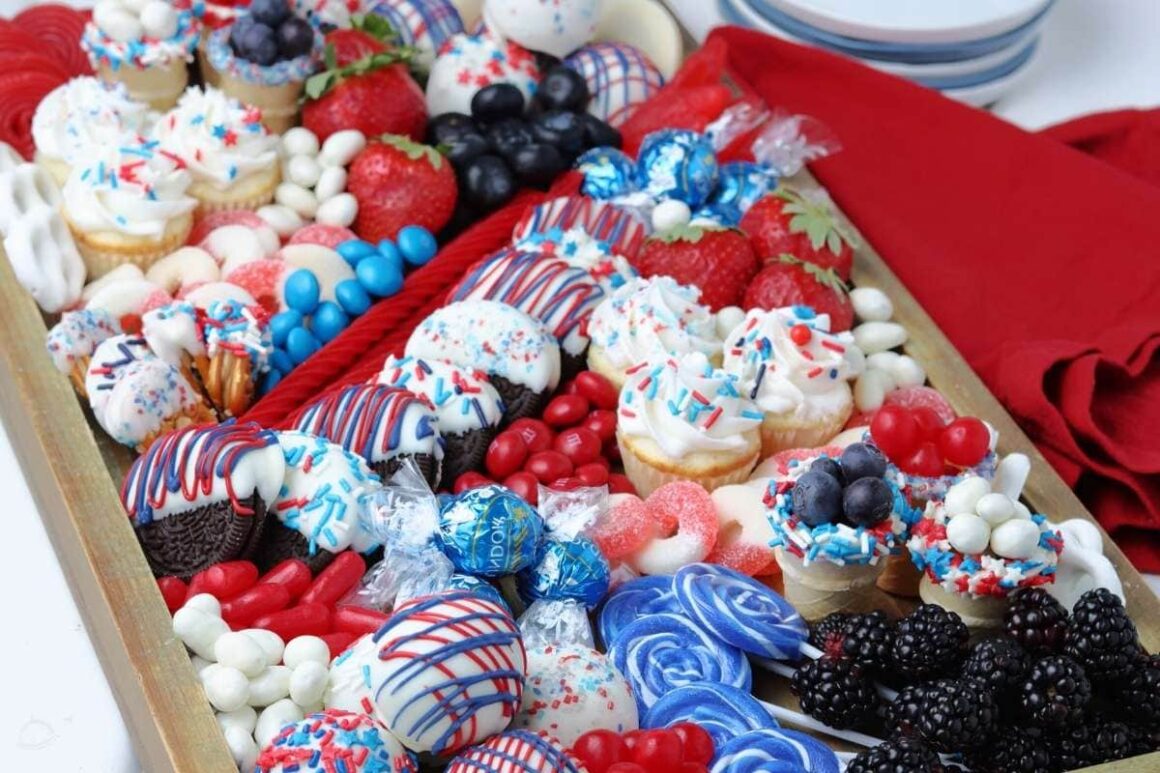 Red White And Blue Charcuterie Board