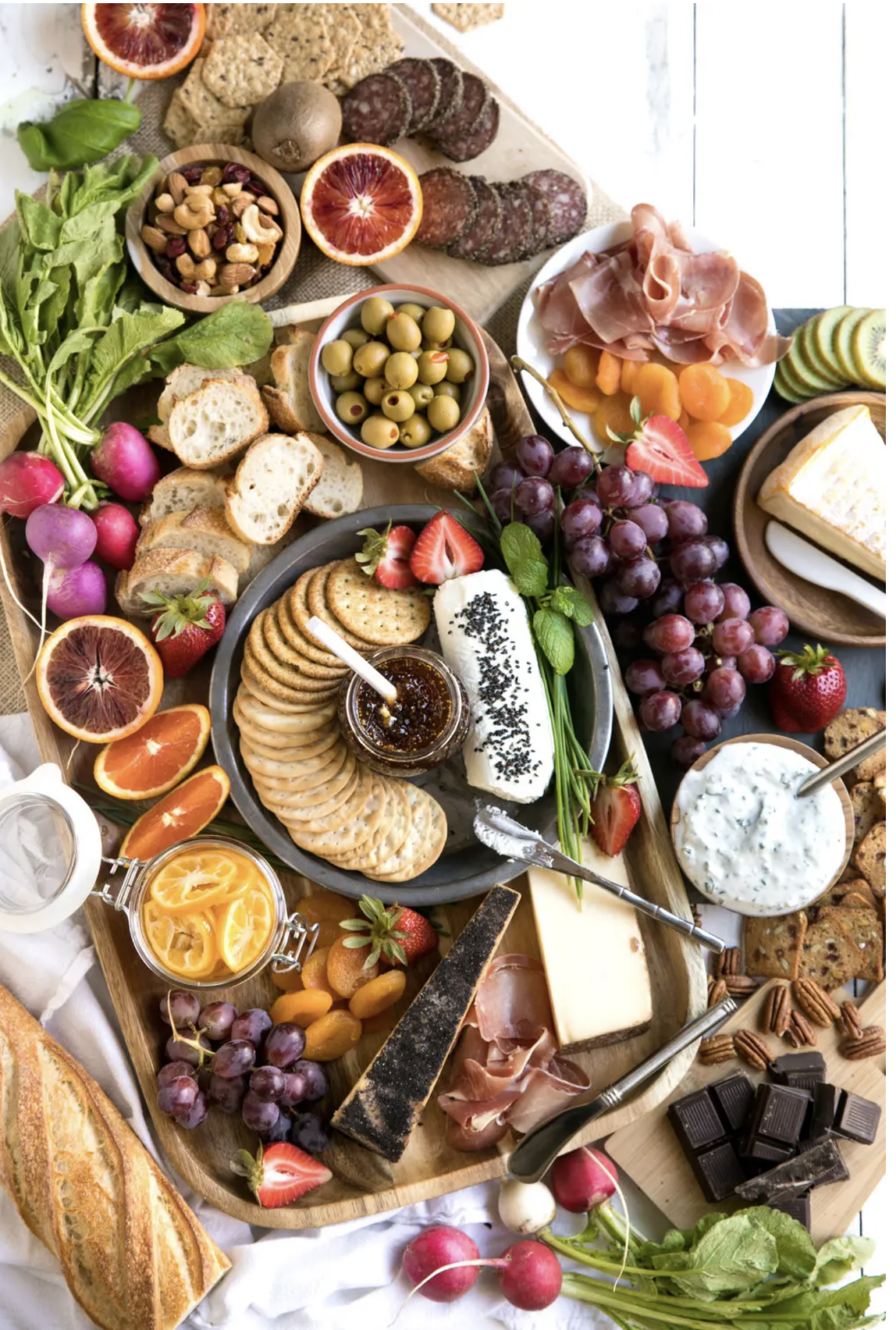 colorful Spring Cheeseboard