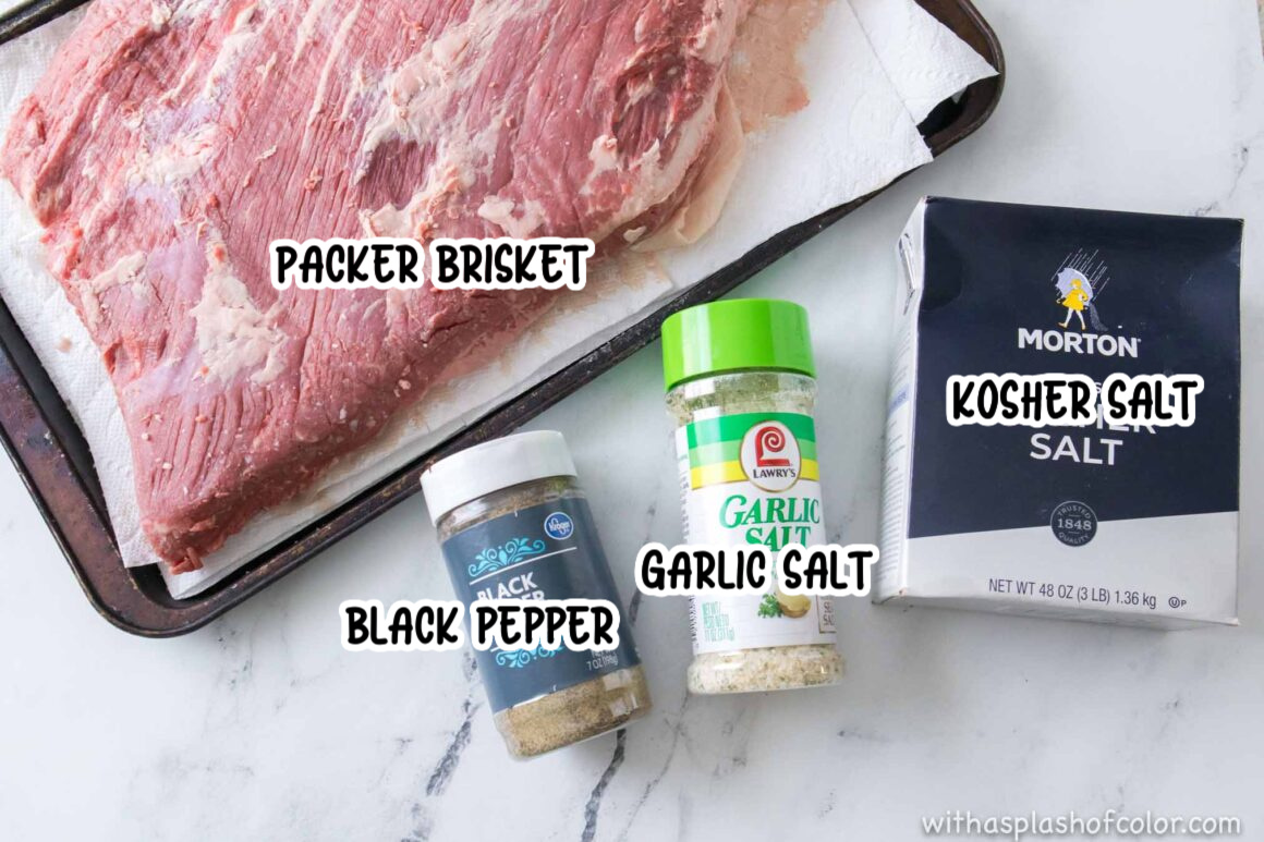 Brisket On A Pellet Grill Ingredients.