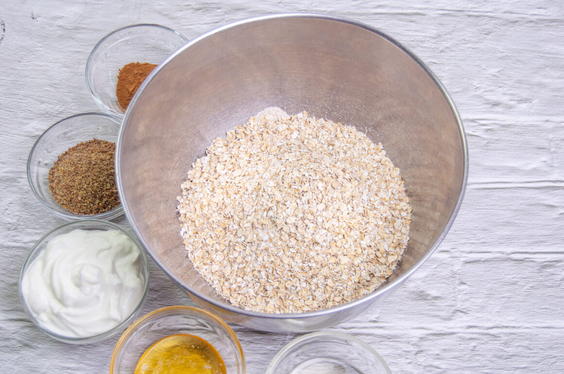 ingredients to make dog treats 