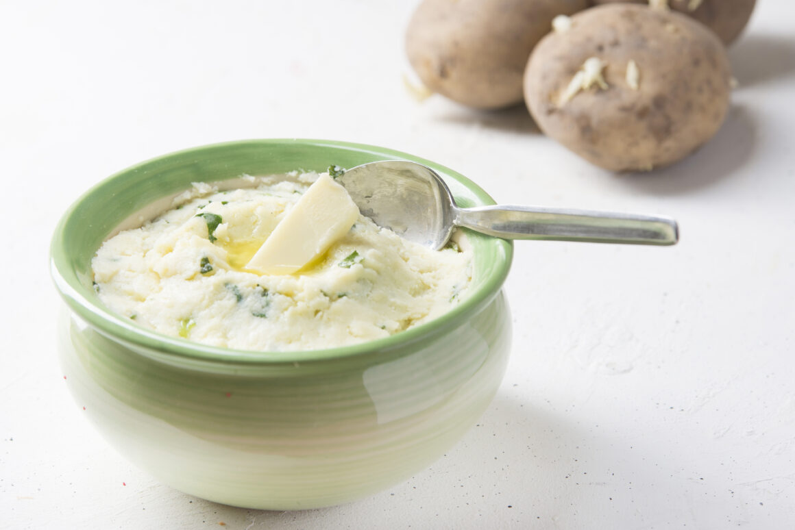 homemade colcannon. irish mashed potatoes st patrick day food
