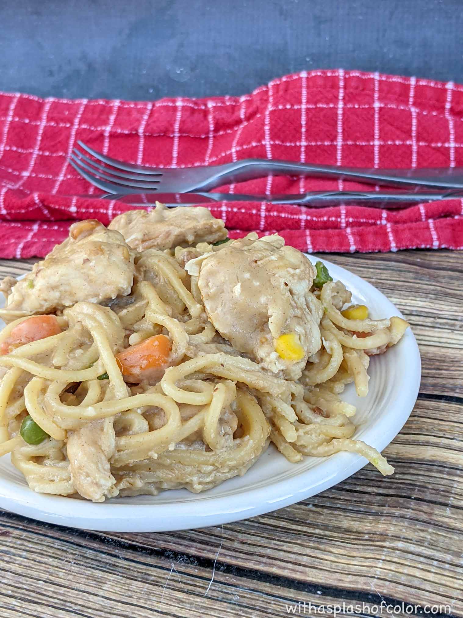 instant pot peanut chicken with noodles