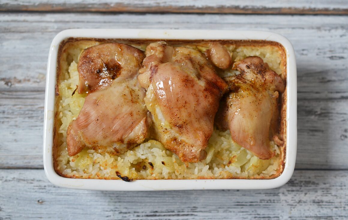 old fashioned baked chicken and rice