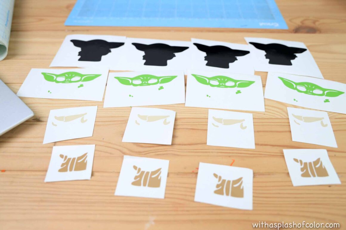 cut outs of the craft 