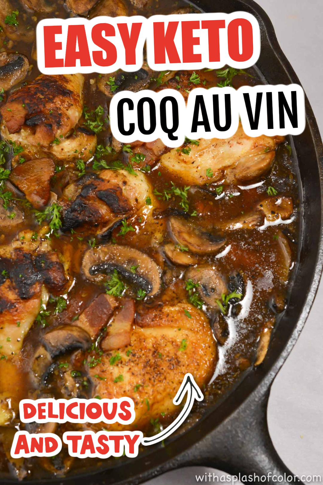 easy keto coq au vin