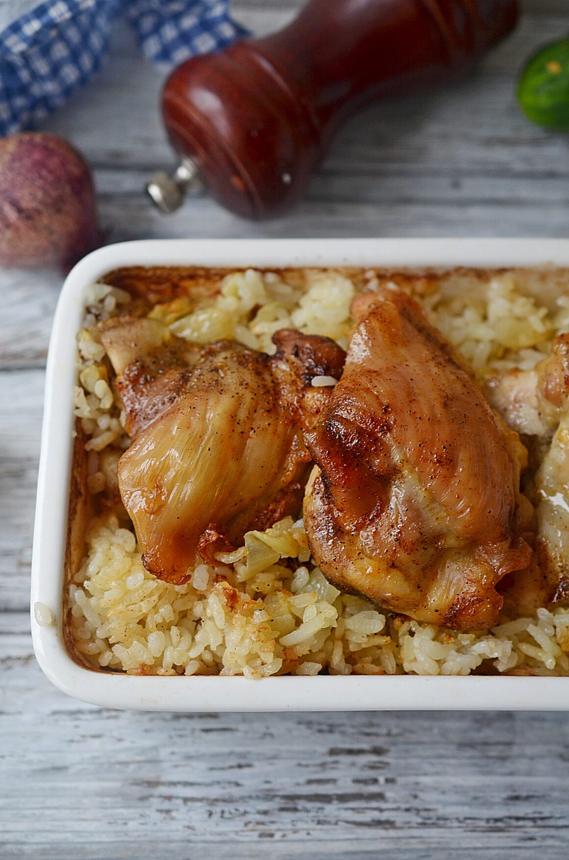 oven baked chicken with rice